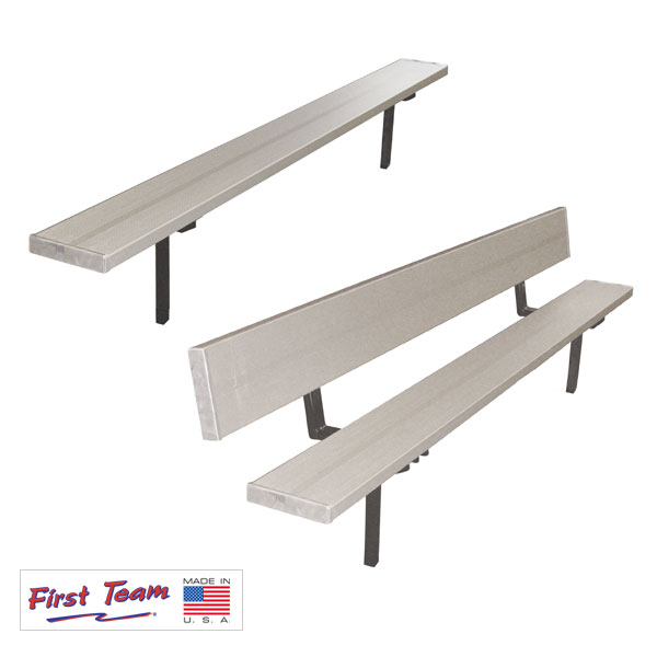 Teammate™ Fixed Outdoor Player Team Benches First 